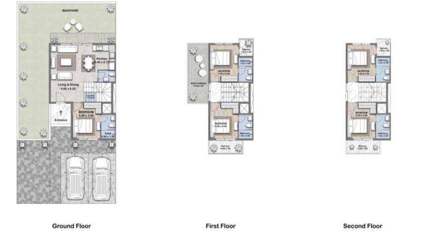 Floor plan - Type A - 5BHK - Reportage Hills